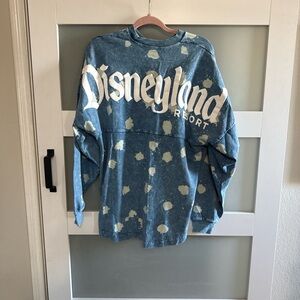 Disney Blue and White Tie-Dye Shirt